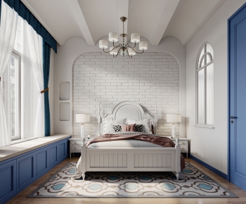 Mediterranean Style Bedroom-ID:659667979