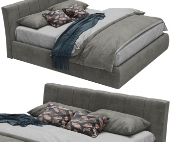 Modern Double Bed-ID:585484039