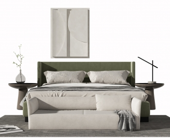 Modern Double Bed-ID:470969799