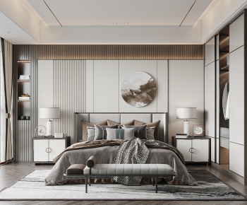 New Chinese Style Bedroom-ID:345177898