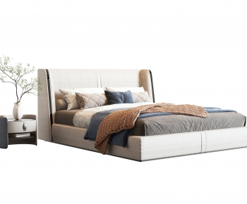 Modern Double Bed-ID:843306062