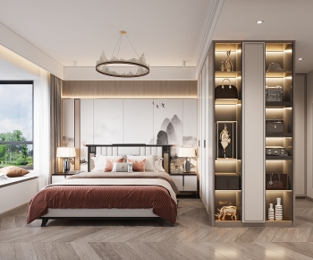 New Chinese Style Bedroom-ID:918526896