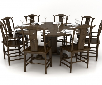 New Chinese Style Dining Table And Chairs-ID:633966925