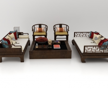 New Chinese Style Sofa Combination-ID:763703118