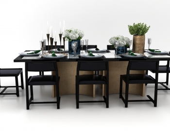 Modern Dining Table And Chairs-ID:212043051