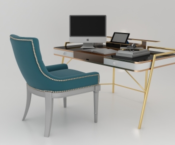 Southeast Asian Style Computer Desk And Chair-ID:823956976