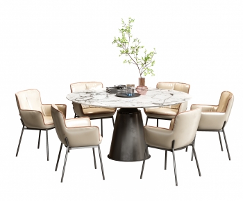 Modern Dining Table And Chairs-ID:998406895