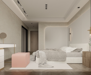 Modern Wabi-sabi Style Bedroom-ID:428642991