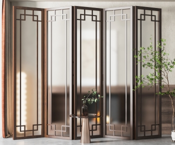 New Chinese Style Glass Screen Partition-ID:143022068