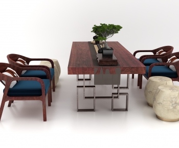 New Chinese Style Tea Tables And Chairs-ID:984831096