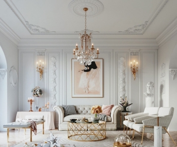 French Style A Living Room-ID:432560455