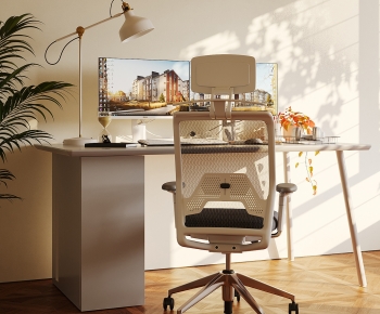 Modern Computer Desk And Chair-ID:629285107
