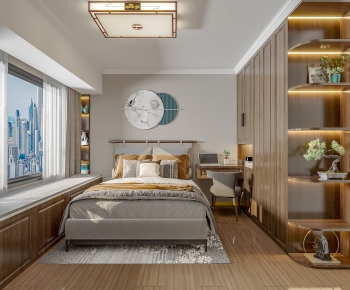 New Chinese Style Bedroom-ID:102570067