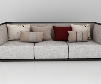 New Chinese Style Three-seat Sofa-ID:239221108
