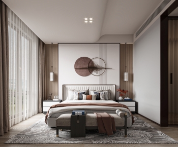 New Chinese Style Bedroom-ID:335412986