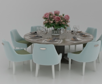 Modern Dining Table And Chairs-ID:898580612