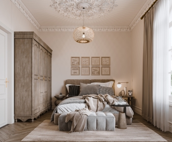French Style Bedroom-ID:740340959