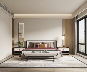 New Chinese Style Bedroom-ID:562196979
