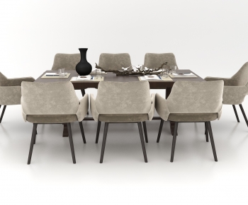 Modern Dining Table And Chairs-ID:755250556