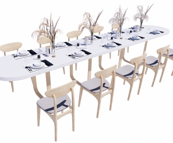 Modern Dining Table And Chairs-ID:551112898