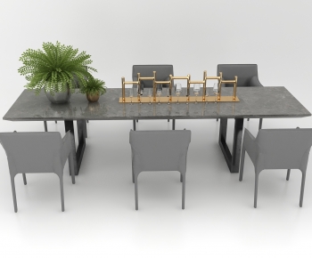 Modern Dining Table And Chairs-ID:551060916