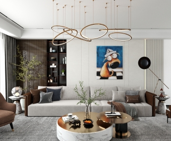 Modern A Living Room-ID:274126055