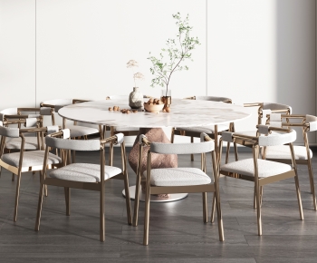 Wabi-sabi Style Dining Table And Chairs-ID:576404096
