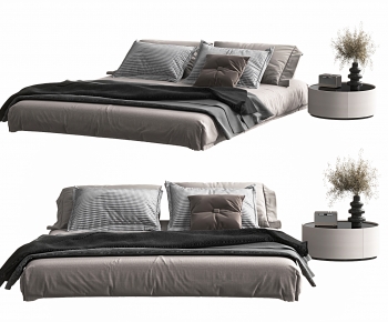 Modern Double Bed-ID:515655997