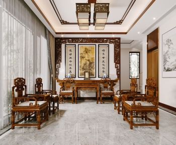 Chinese Style A Living Room-ID:178304918
