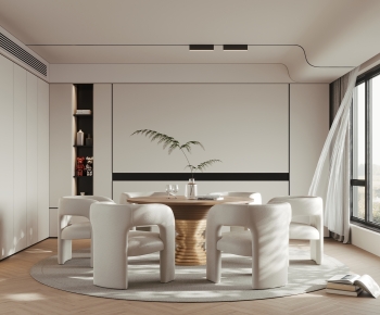 Modern Wabi-sabi Style Dining Room-ID:803714993