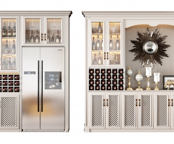 Simple European Style Wine Cabinet-ID:275421111