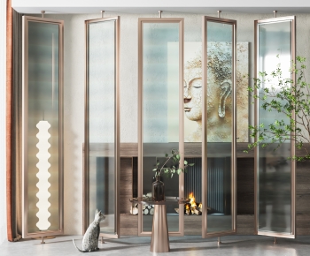 Modern Glass Screen Partition-ID:924786094
