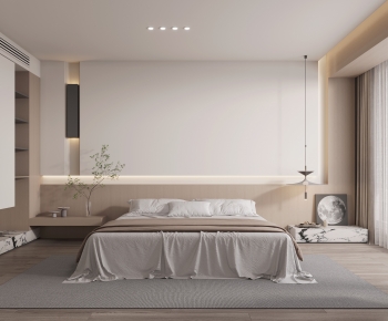 Modern Wabi-sabi Style Bedroom-ID:965898044