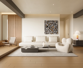 Wabi-sabi Style A Living Room-ID:158211955