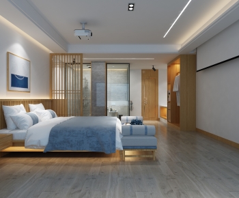 Modern Japanese Style Bedroom-ID:674510004