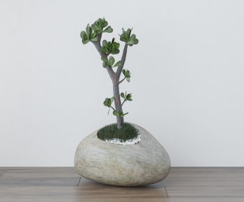 Modern Potted Green Plant-ID:896891121
