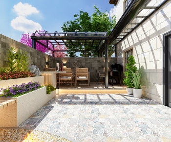 Modern Courtyard/landscape-ID:841860063