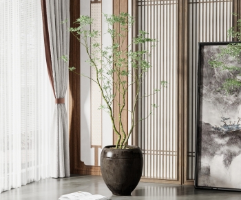 New Chinese Style Potted Green Plant-ID:661737929