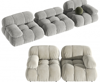 Modern Wabi-sabi Style Three-seat Sofa-ID:317248115