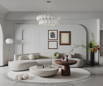 Wabi-sabi Style A Living Room-ID:882885936