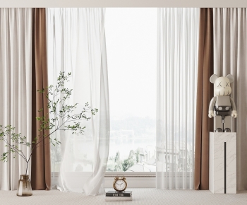 现代窗帘纱窗-ID:852377899
