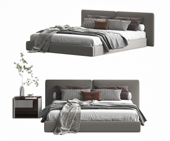 Modern Double Bed-ID:987066031