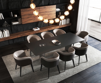 Modern Dining Table And Chairs-ID:475488907