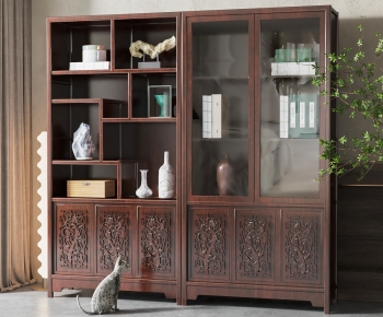 New Chinese Style Decorative Cabinet-ID:436536078