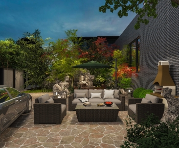 Modern Courtyard/landscape-ID:866473911
