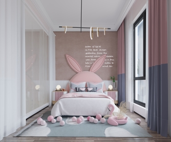 Nordic Style Girl's Room Daughter's Room-ID:402736903