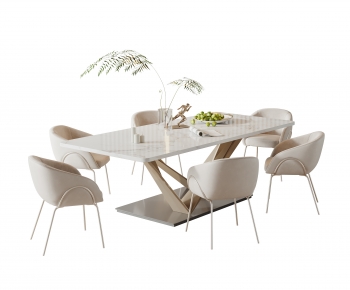Modern Dining Table And Chairs-ID:791964059