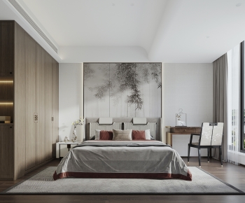 New Chinese Style Bedroom-ID:297030932