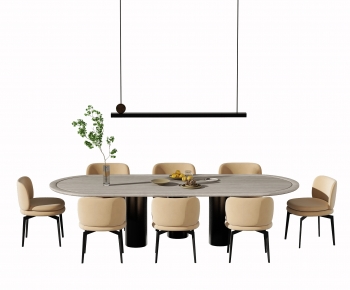 Modern Dining Table And Chairs-ID:742546086