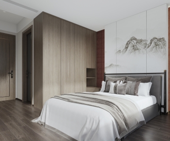 New Chinese Style Bedroom-ID:526094917